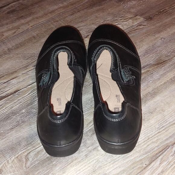 Clarks  Women's Cheyn Madi Leather Ortholite Slip On Loafer Black Size 11 NWOT - Picture 4 of 8